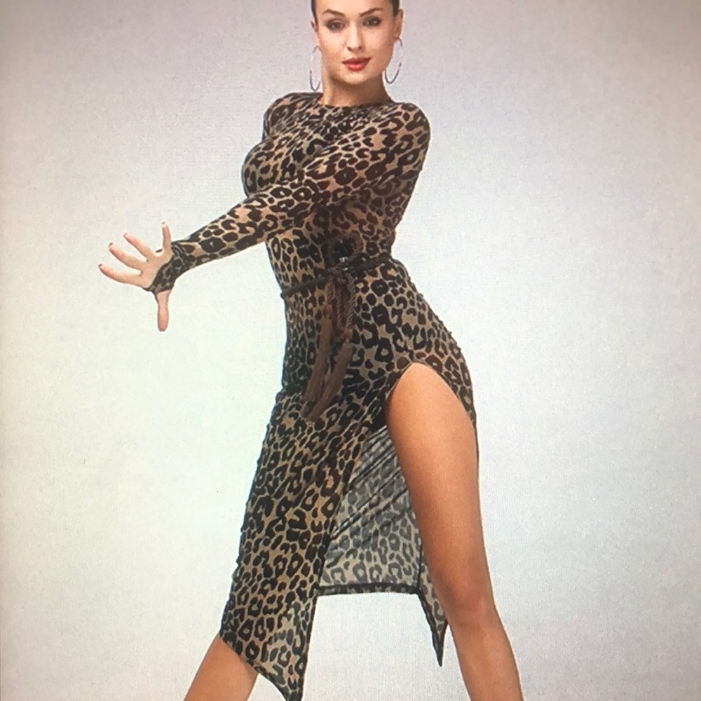 Leopard print dress